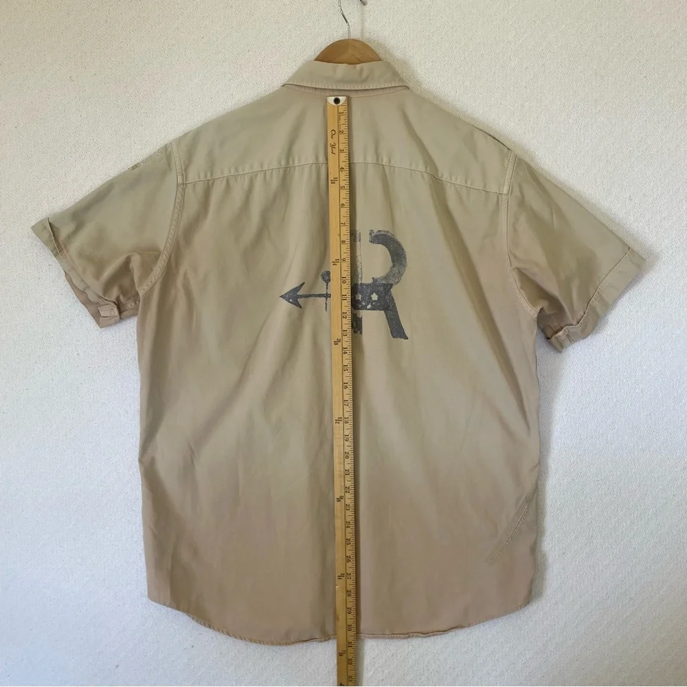 Polo Ralph Lauren Sportsman Fly Fishing Patchwork Shirt Men’s L Trapper Lake - Picture 14 of 16